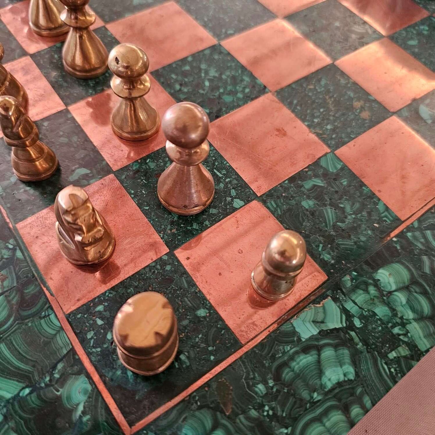 Image of Malachite Chess board 05