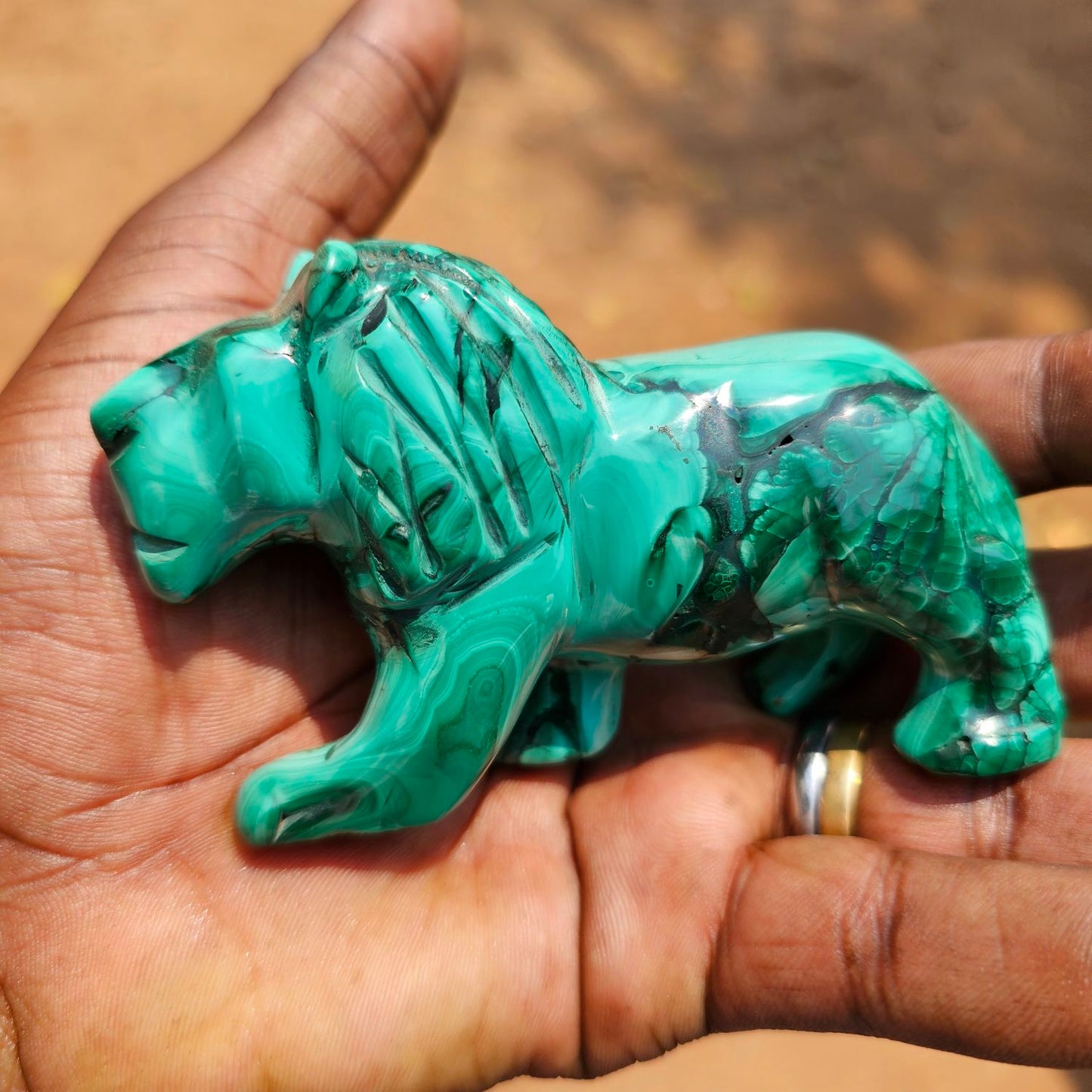 Malachite Lion