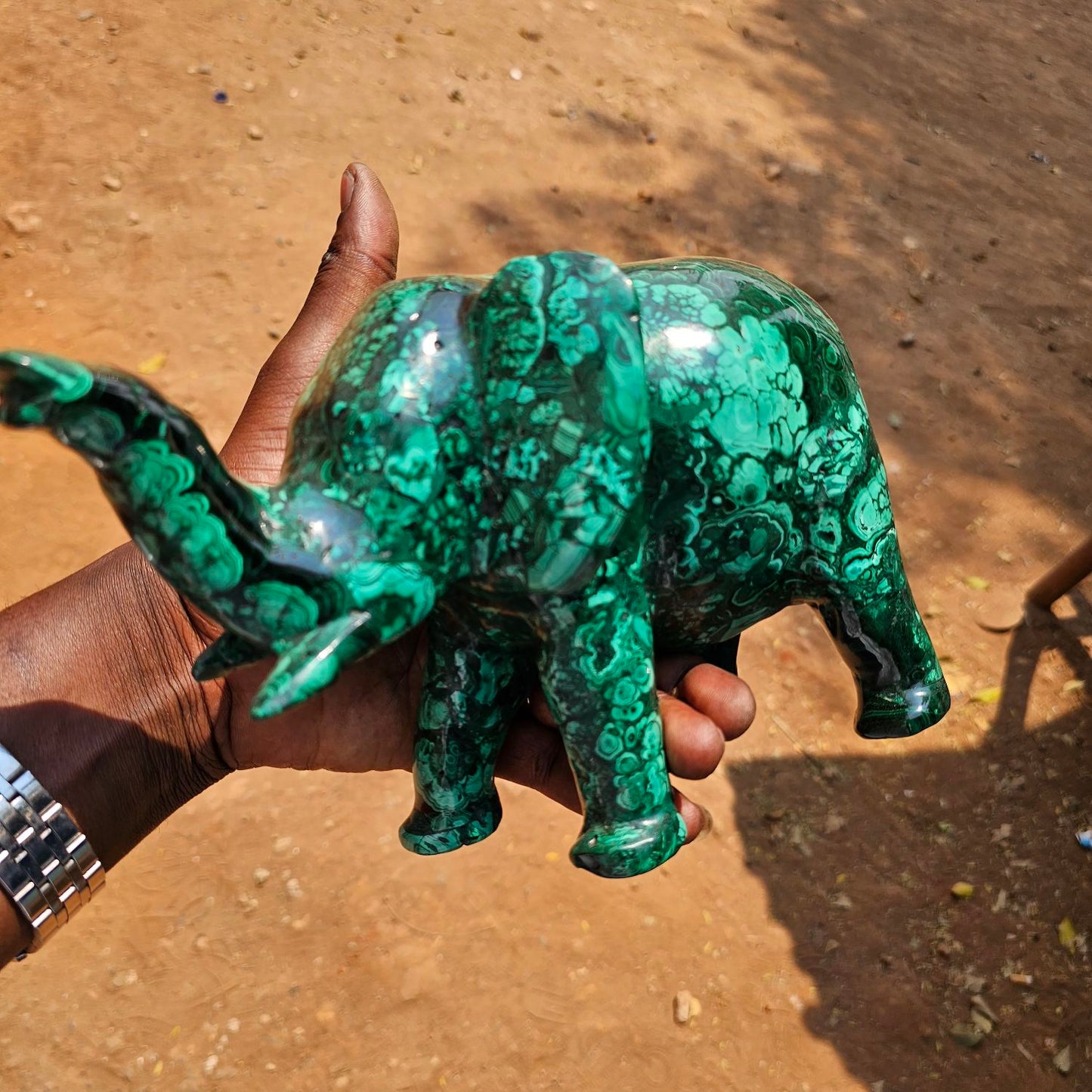 Malachite elephant