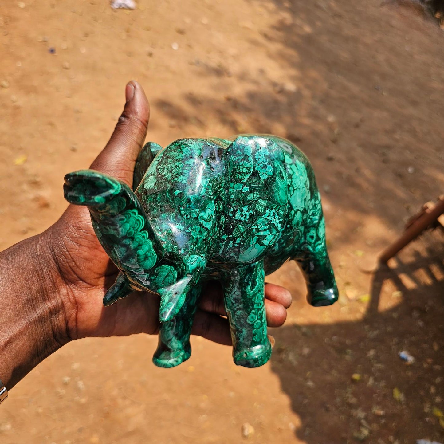 Malachite elephant