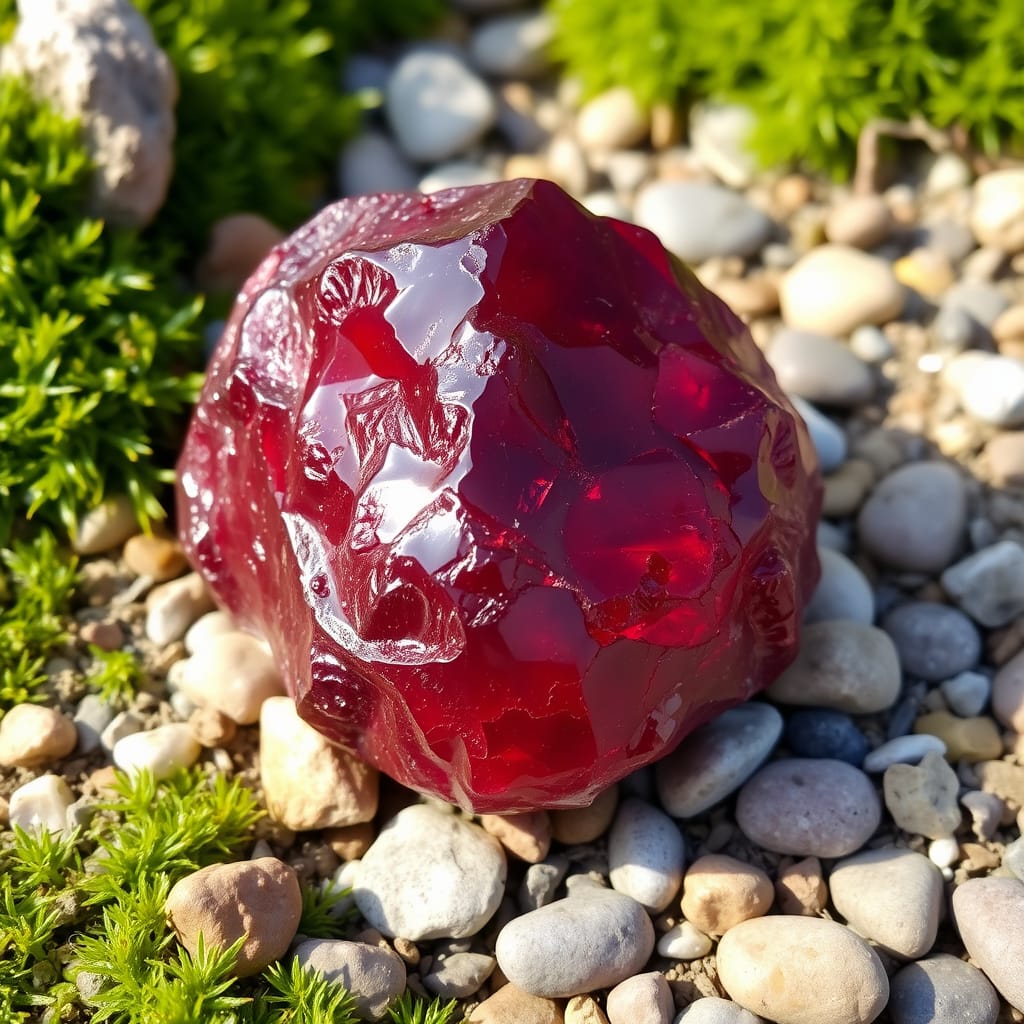 Red Garnet from africa
