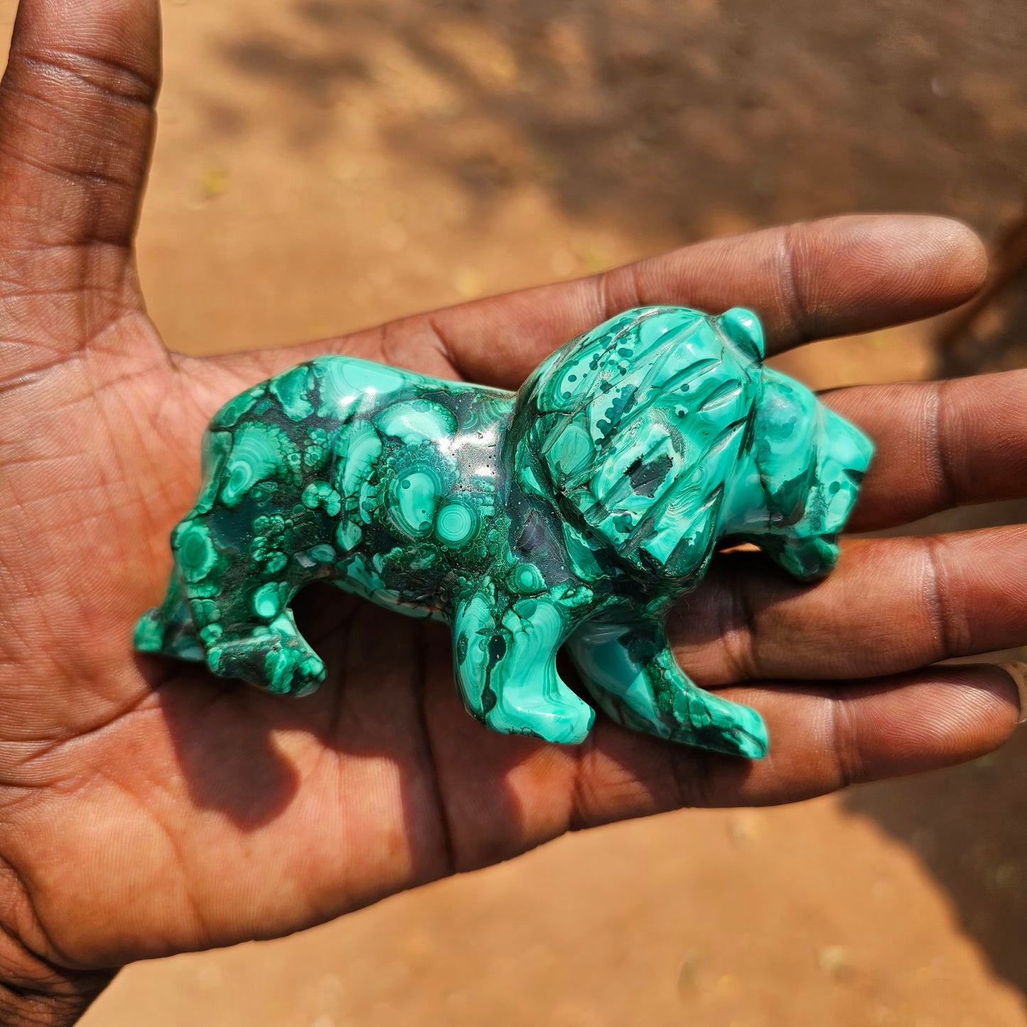 Malachite Lion – Handcrafted African Art for Collectors & Retailers