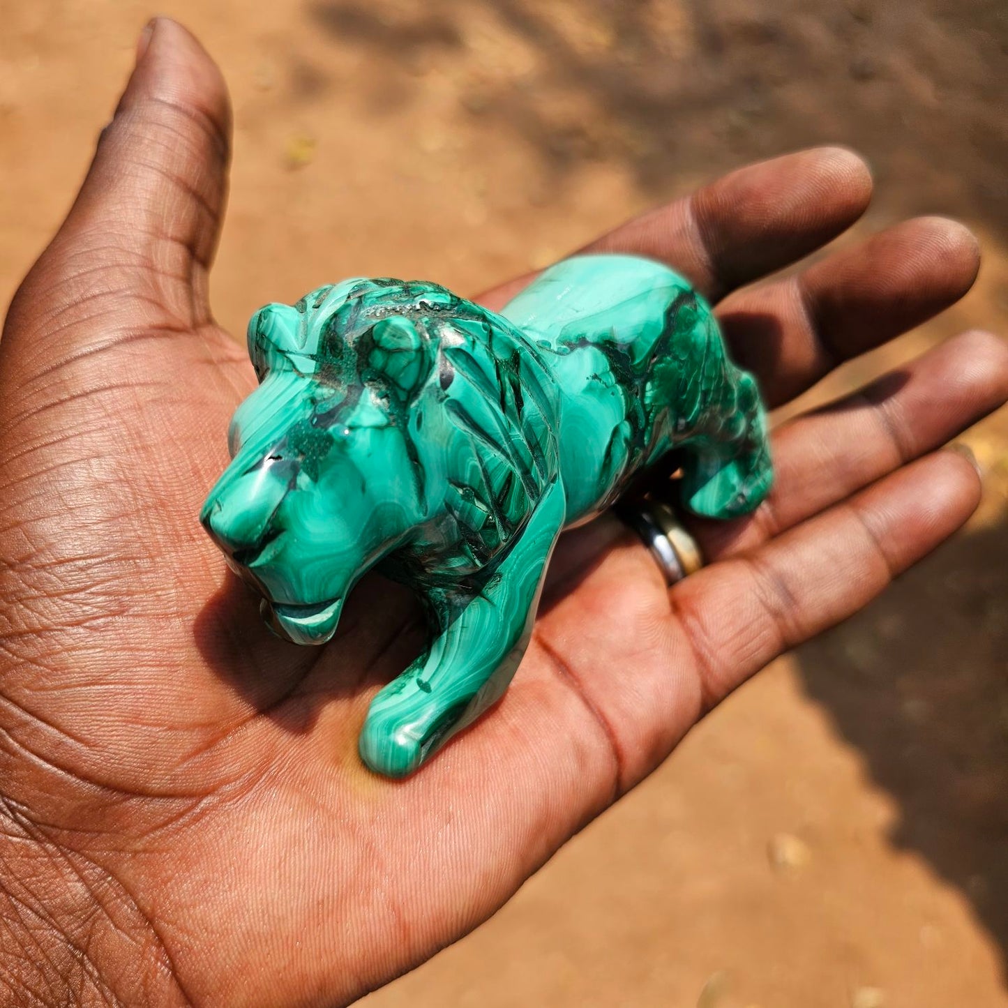 Malachite Lion – Handcrafted African Art for Collectors & Retailers