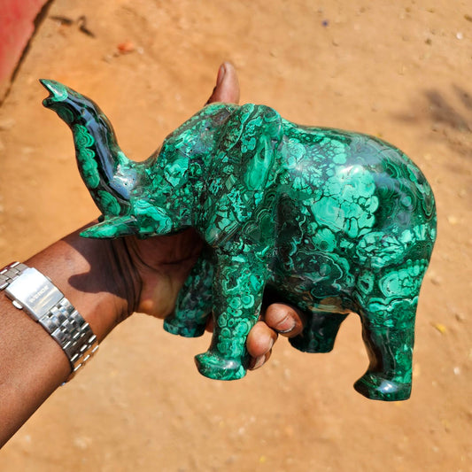 Malachite elephant