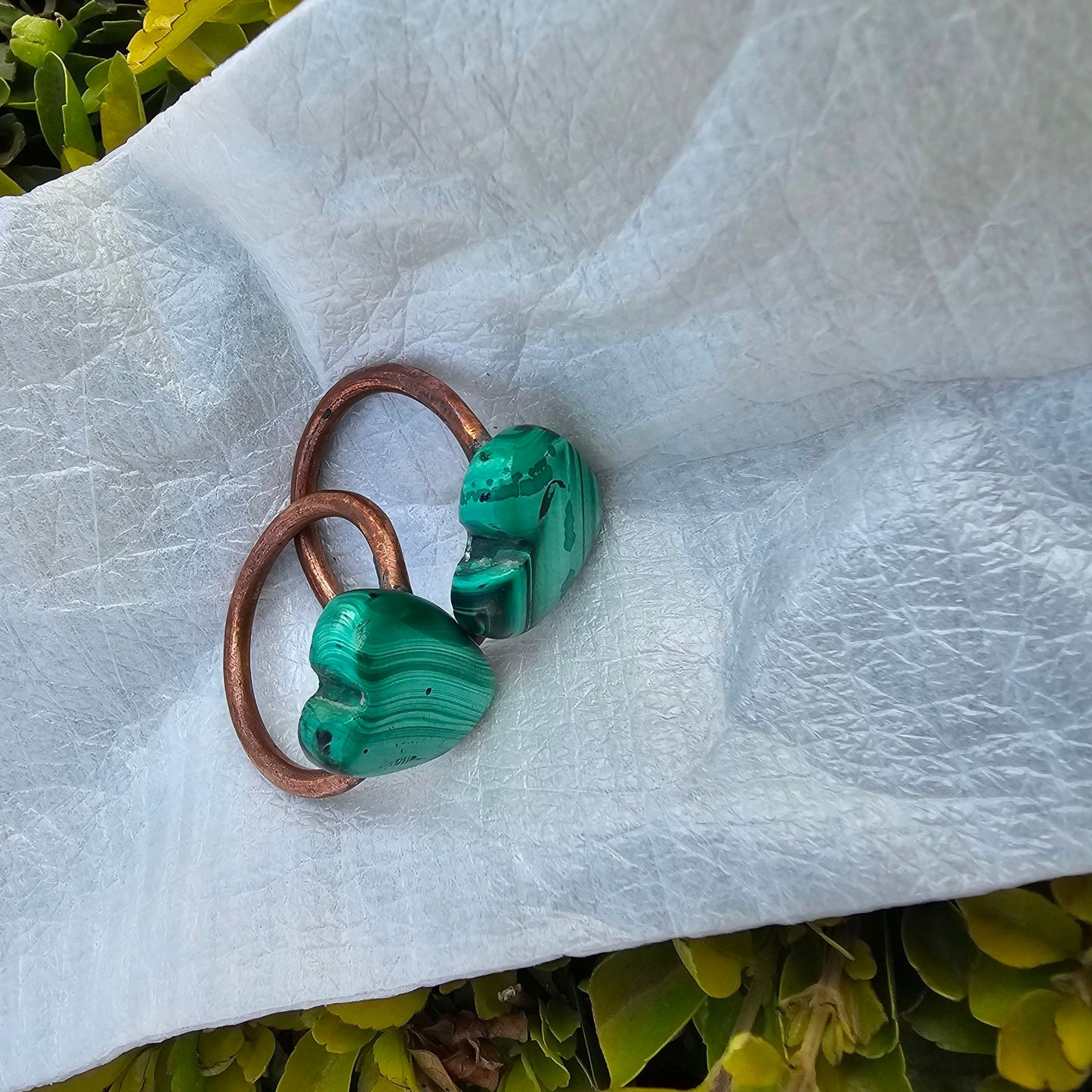 Malachite Rings